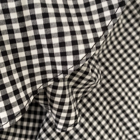 Miss Los Angeles Gingham One-Shoulder Ruffle Top - Picture 7 of 8